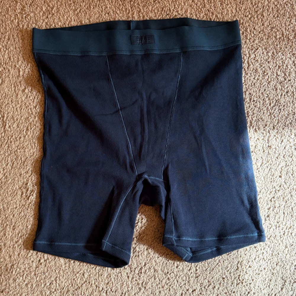 Skims Navy Boxer Shorts
